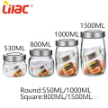 Lila 550ml/800ml/1000ml/1500ml Küchenglas Vorratsdose